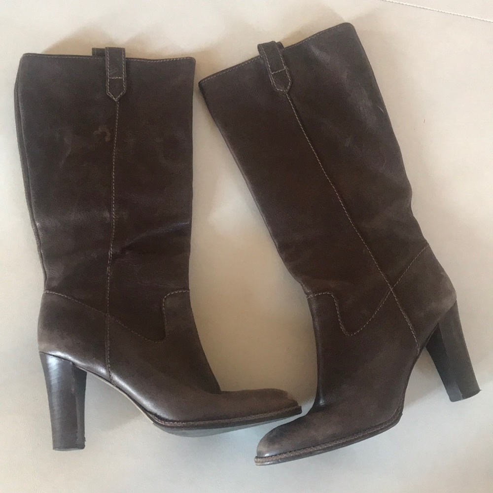 Banana Republic brown leather boots, 11